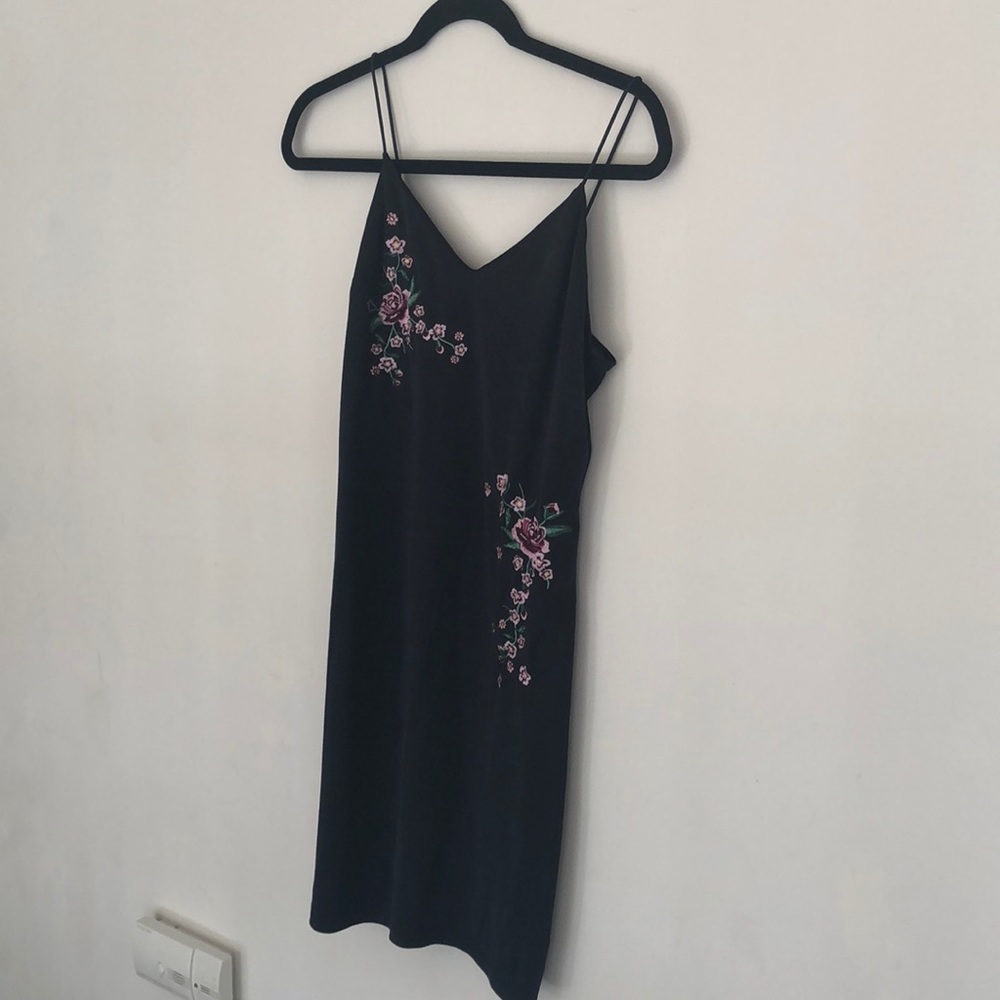 Top shop floral embroidered dress